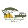 Vacance Serengeti Safaris circular website logo with giraffe and safari jeep